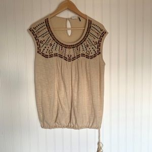 Anthropologie Akemi + Kin boho embroidered blouse